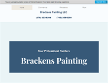 Tablet Screenshot of brackenspainting.com